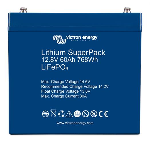 Victron Energy Lithium SuperPack 12.8V 60Ah (M6) – BAT512060705-Powerland