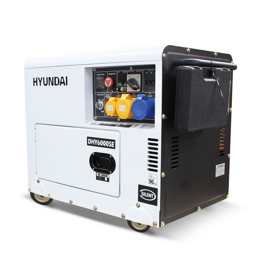 DHY6000SE - 5.2kW 115v/230v diesel generator silenced 3000rpm air-cooled