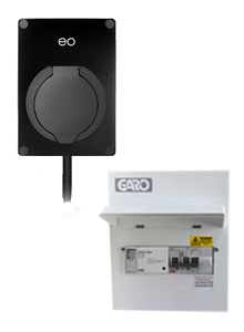 EO Mini Pro 2 Charger 7kW - Type 2 Tethered with PME Black-Powerland