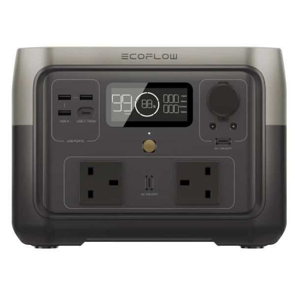 Ecoflow RIVER 2 Max Portable Power Station 512Wh 500W-Powerland