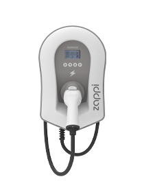 zappi EV Charger 22kW Tethered White-Powerland