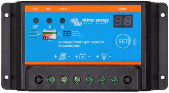 Victron Energy BlueSolar PWM Light Charge Controller 12/24V 5A – SCC010005000-Powerland
